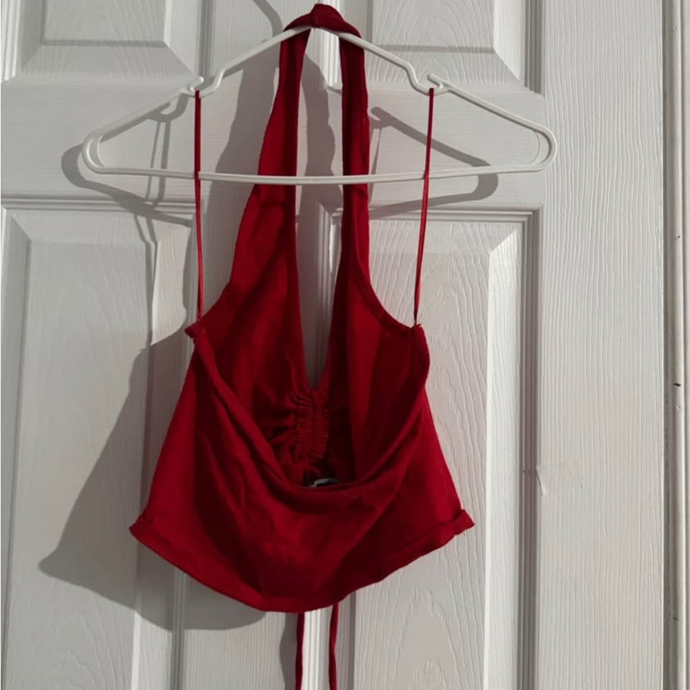 Red Halter Top - Picture 2 of 3